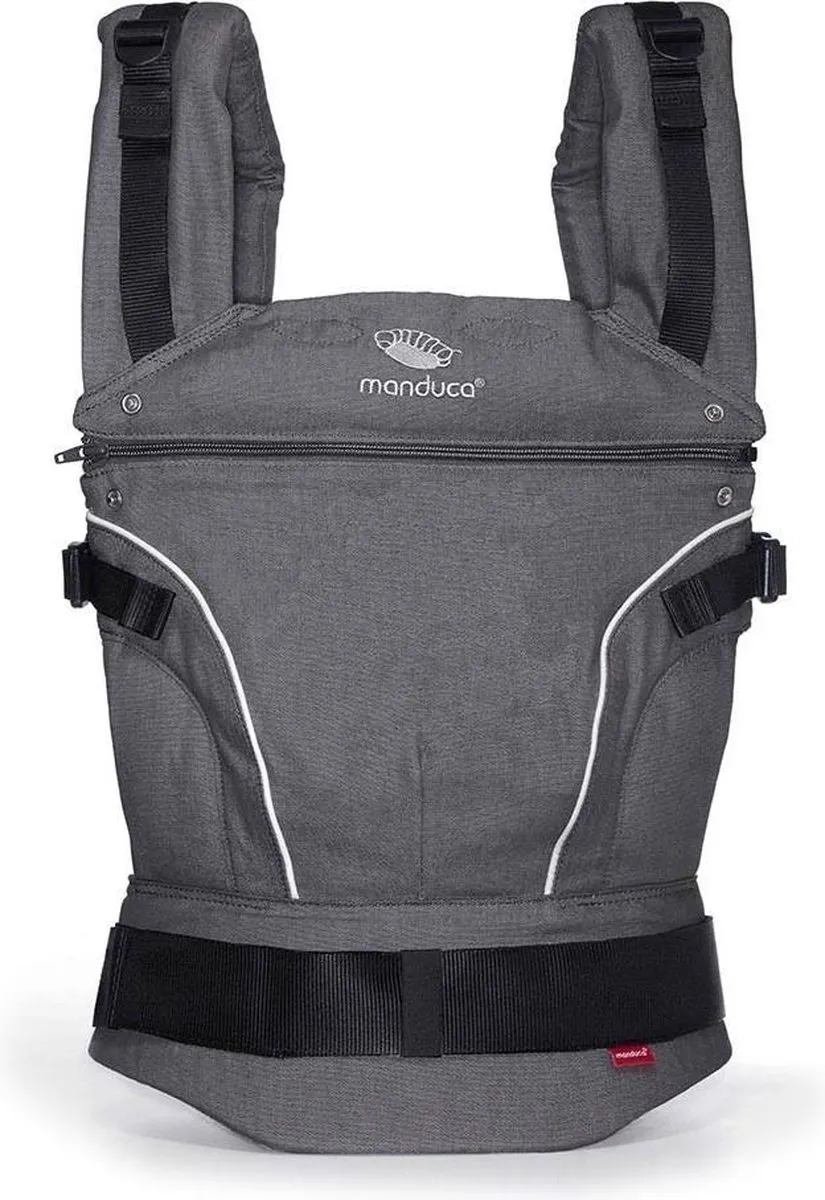MANDUCA draagzak Pure Cotton Dark Grey 2018