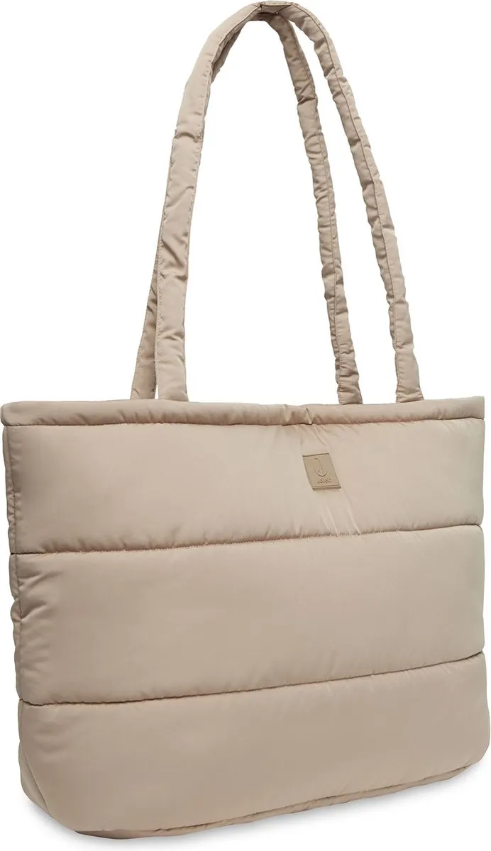 Jollein Luiertas Puffed Mombag Biscuit - 40x35x16cm