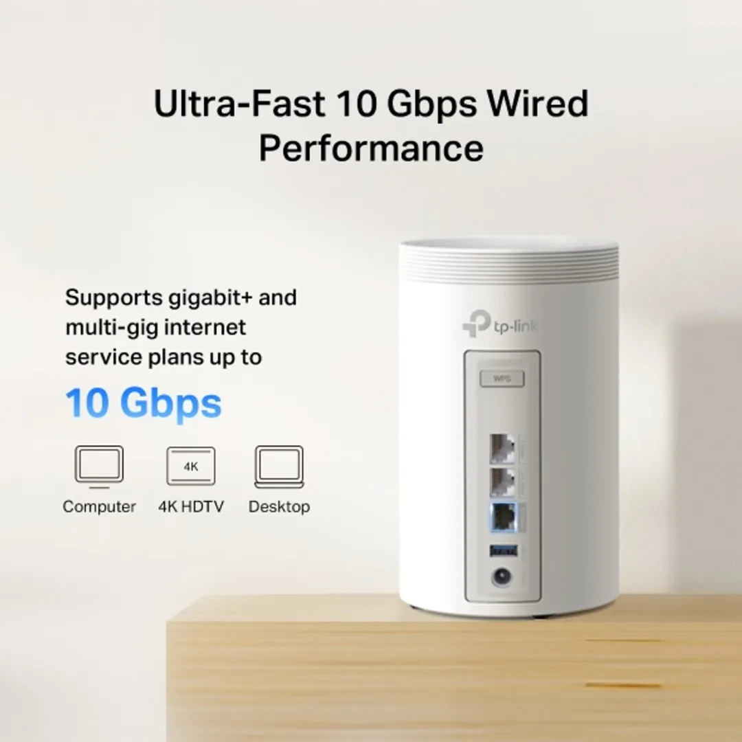 TP-Link Deco BE68 Wifi7 Mesh Router - 14000 Mbps - Wit