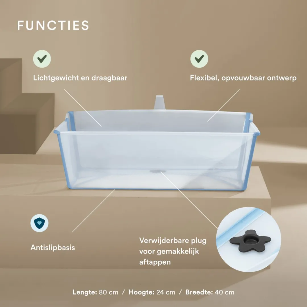 Stokke Flexi Bath X-Large Babybad Ocean Blue