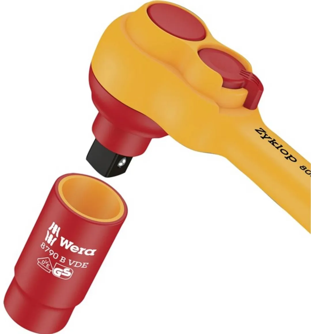 Wera 8007 B VDE Zyklop Omschakelratel 3/8" 222mm