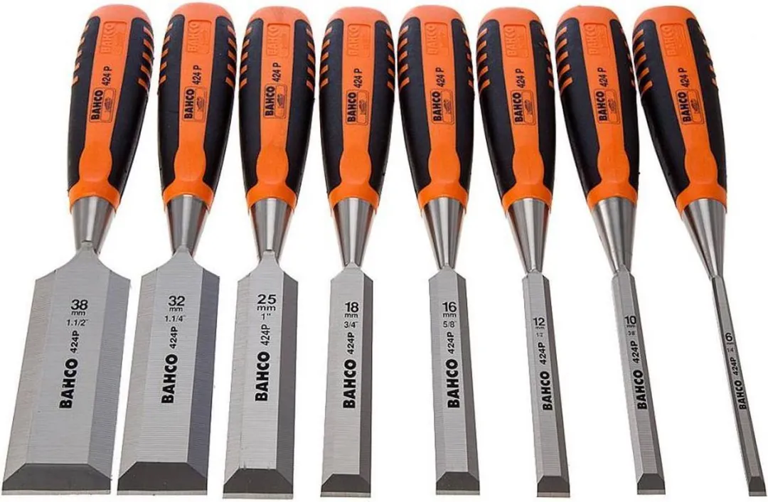 Bahco 424P-S8-EUR Steekbeitelset - 8-delig - Hout