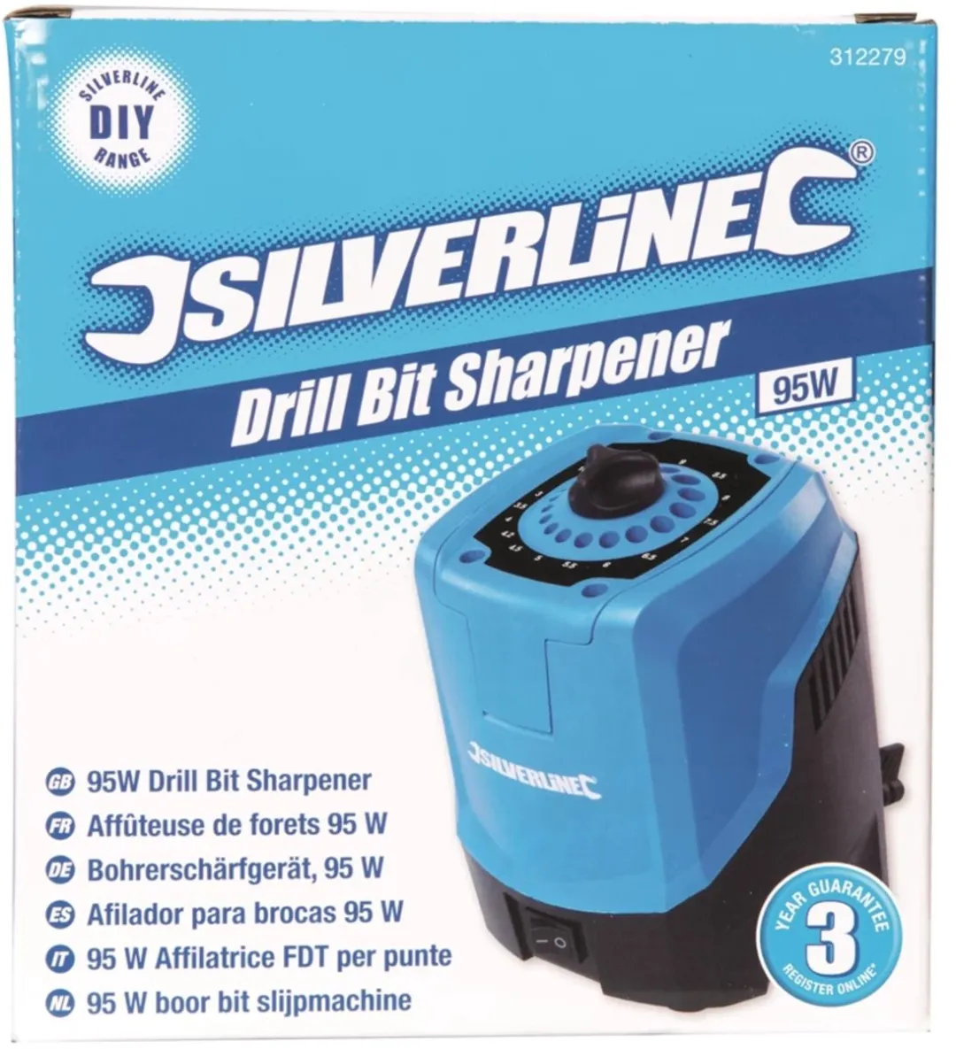 Silverline Boorbitslijpmachine 95W - Metaal - Ø50mm