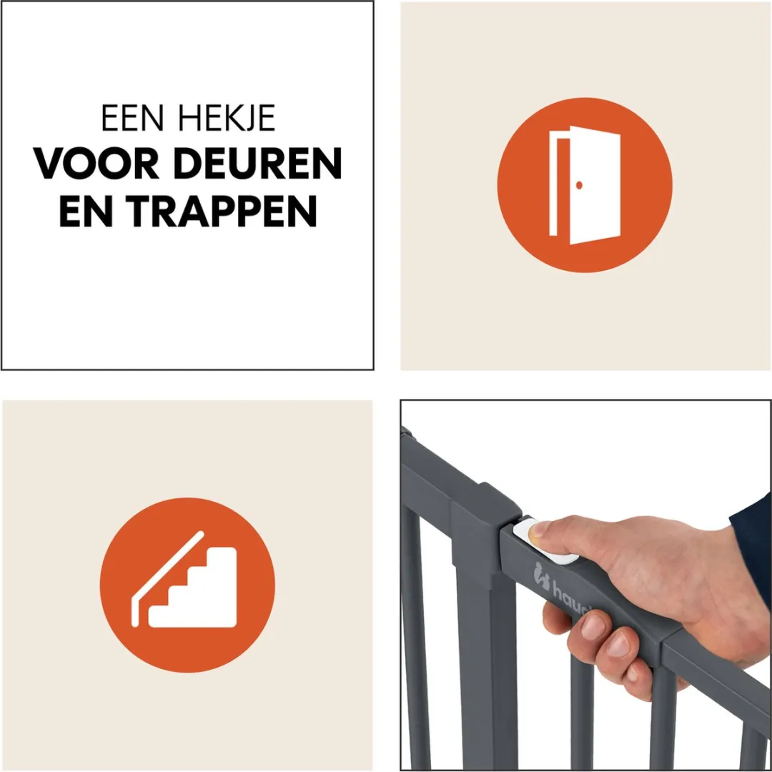 Hauck Clear Step 2 Traphekje 75-80cm - Dark Grey