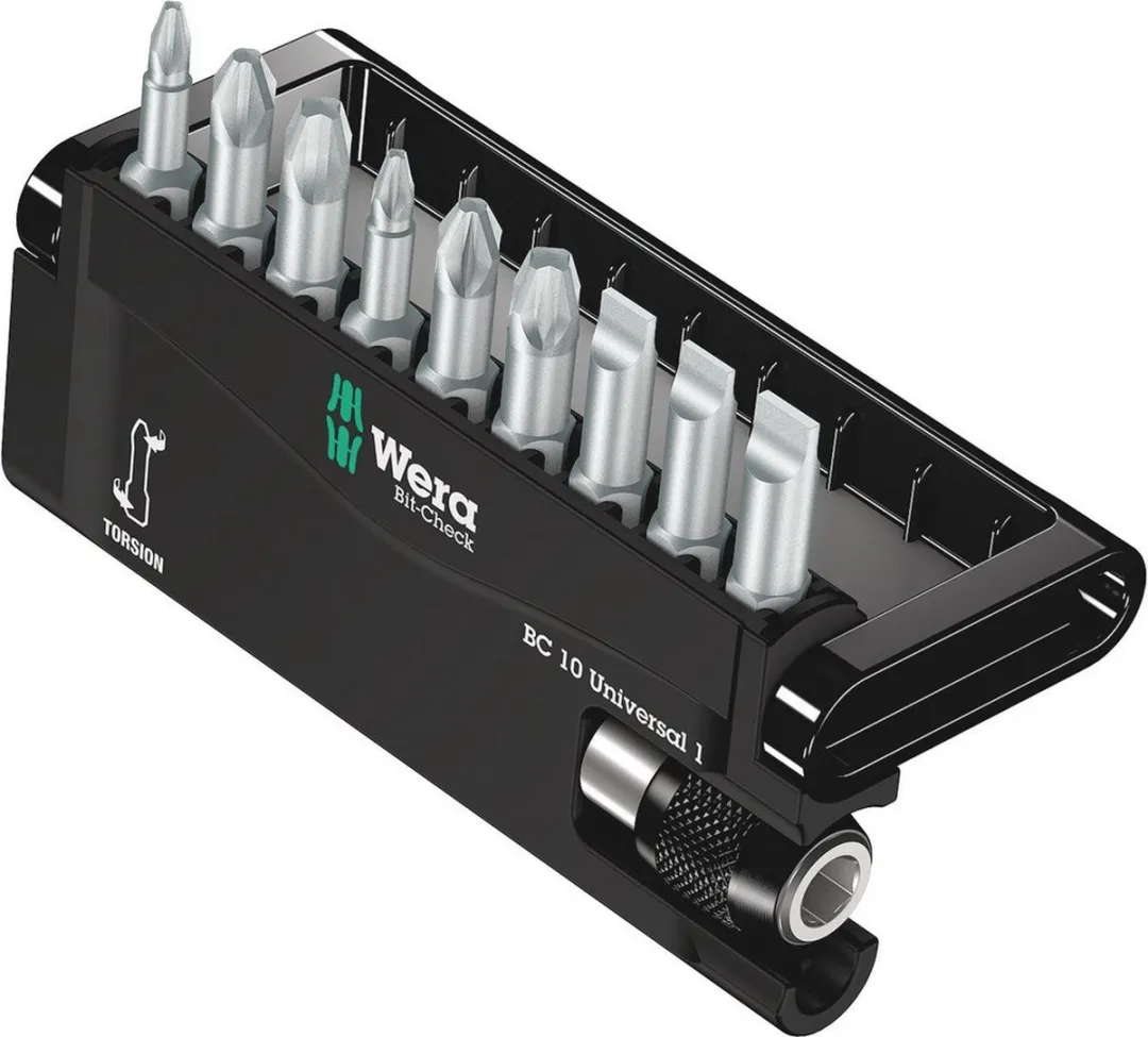 Wera 10-delige Universele Bitset Bit-Check 8100-9/TZ