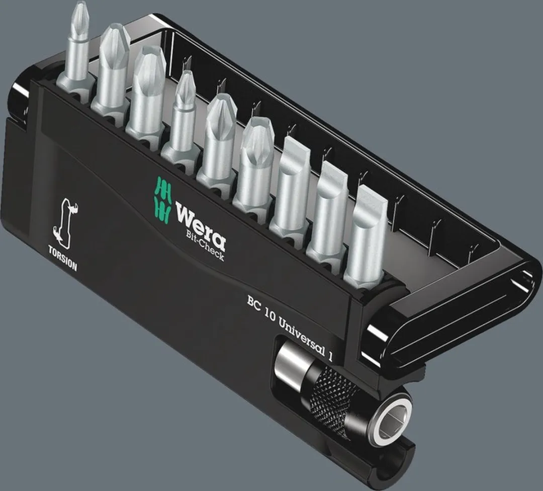 Wera 10-delige Universele Bitset Bit-Check 8100-9/TZ