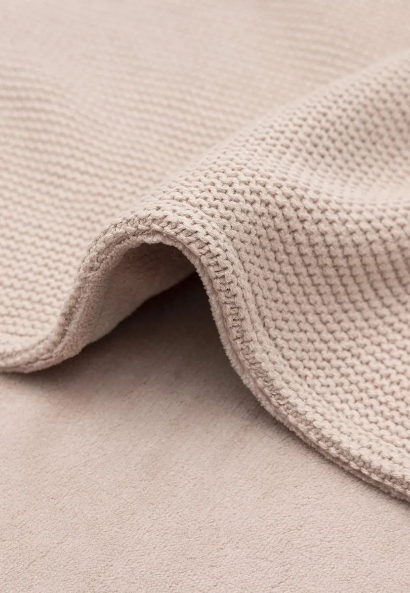 Jollein Deken Ledikant Basic Knit 100x150cm - Wild Rose