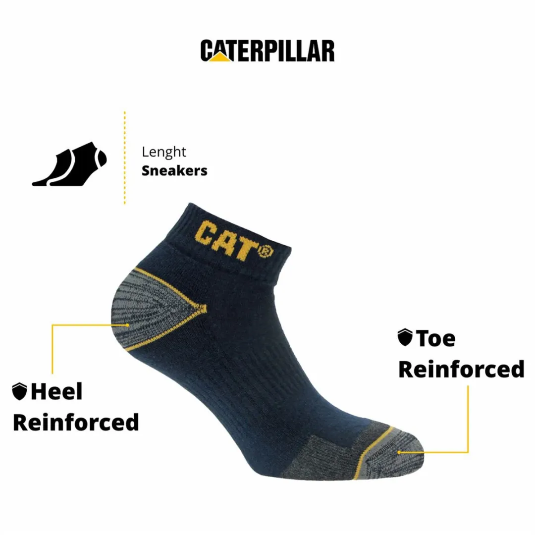 Caterpillar Korte Werksokken Heren - 6 Paar - Blauw
