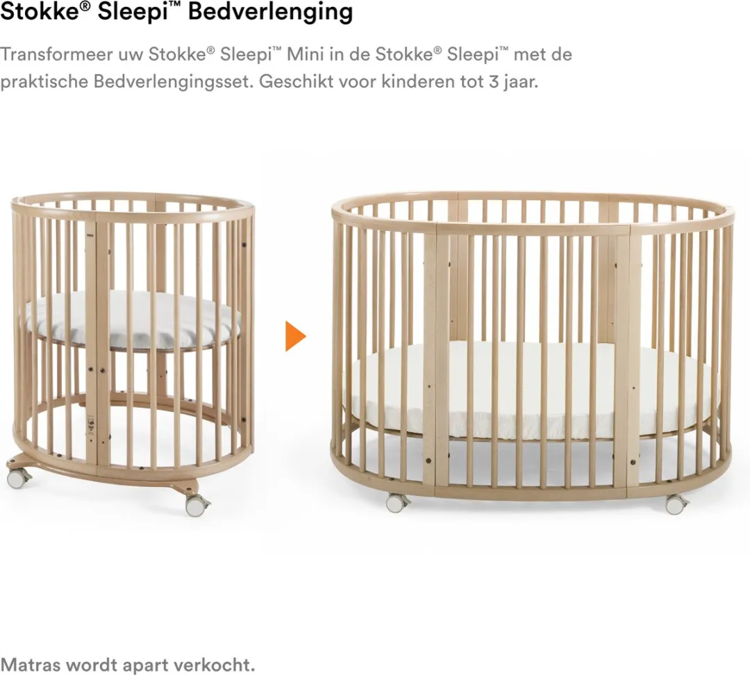 Stokke Sleepi Bedverlenging Naturel