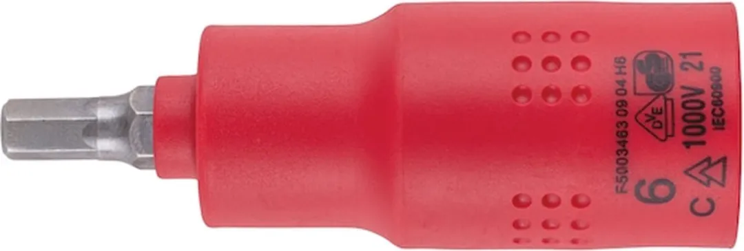 Würth VDE Dopsleutel 1/2 inch Binnenzeskant 6mm