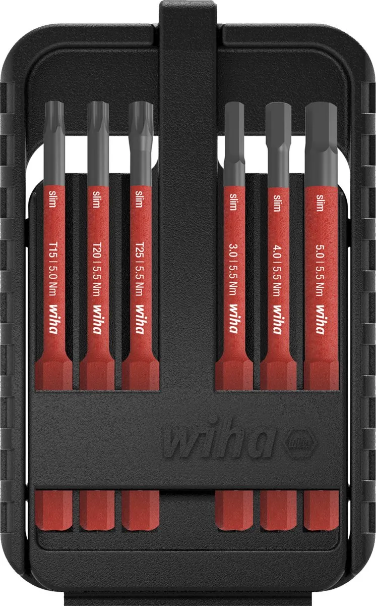 Wiha slimBit Electric Verwisselbare Messenset 7-delig
