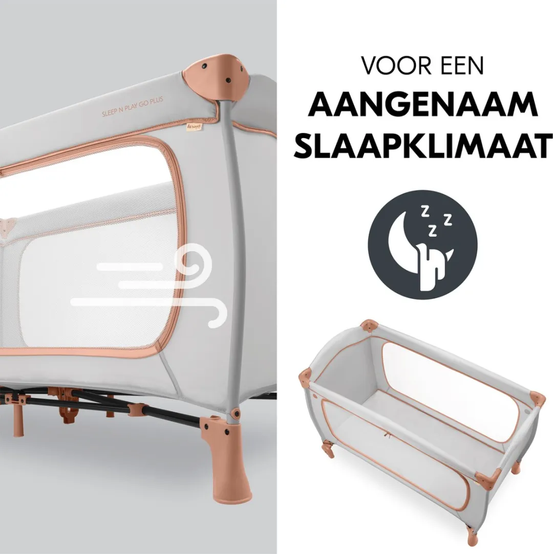 Hauck Sleep N Play Go Plus Campingbedje - Dusty Cork