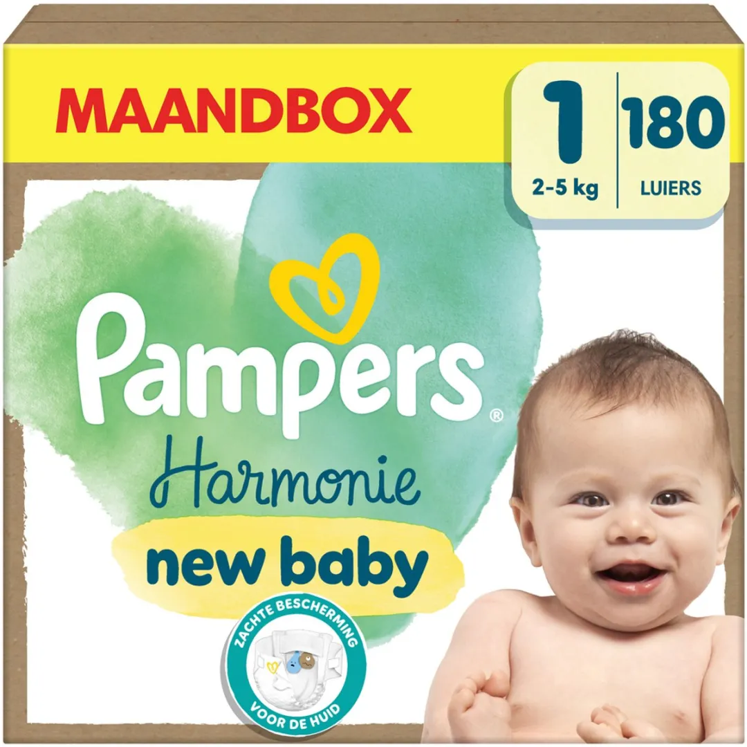 Pampers Harmonie Luiers Maat 1 - 180 Stuks