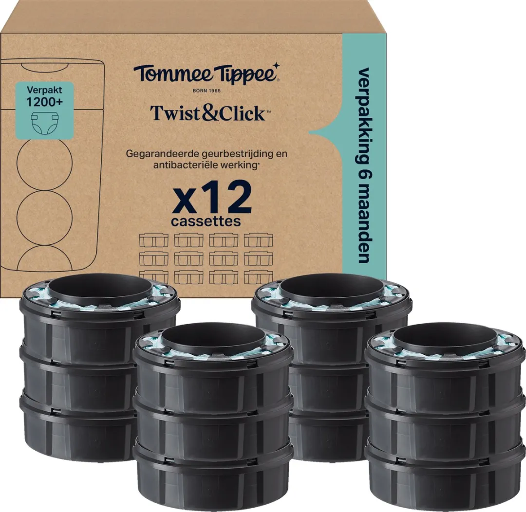 Tommee Tippee Twist & Click Navulcassettes 12x10,5m