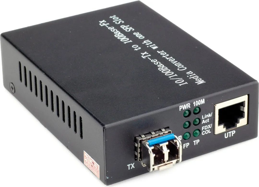 Value Fast Ethernet-converter RJ-45 - LC (Mini-GBIC) - Zwart