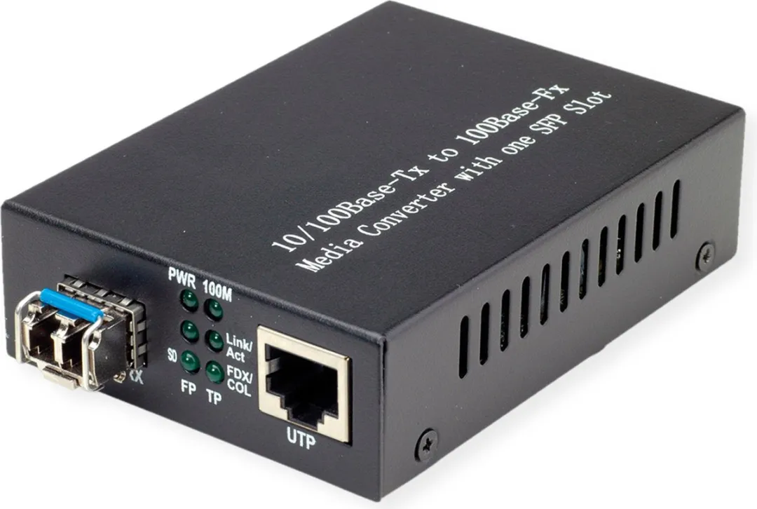 Value Fast Ethernet-converter RJ-45 - LC (Mini-GBIC) - Zwart