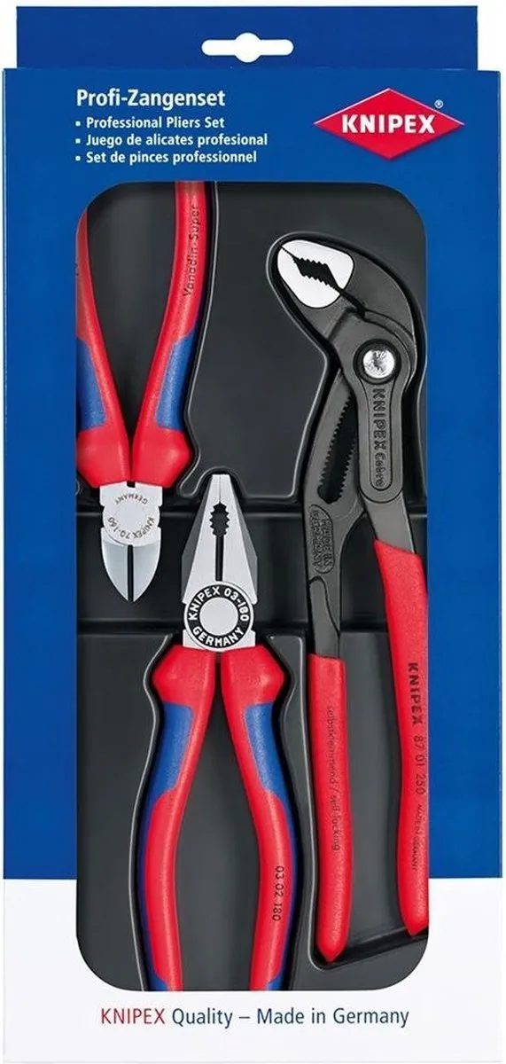 Knipex Tangenset 3-delig 00 20 09 V01 - Wit - afbeelding 6 van 6