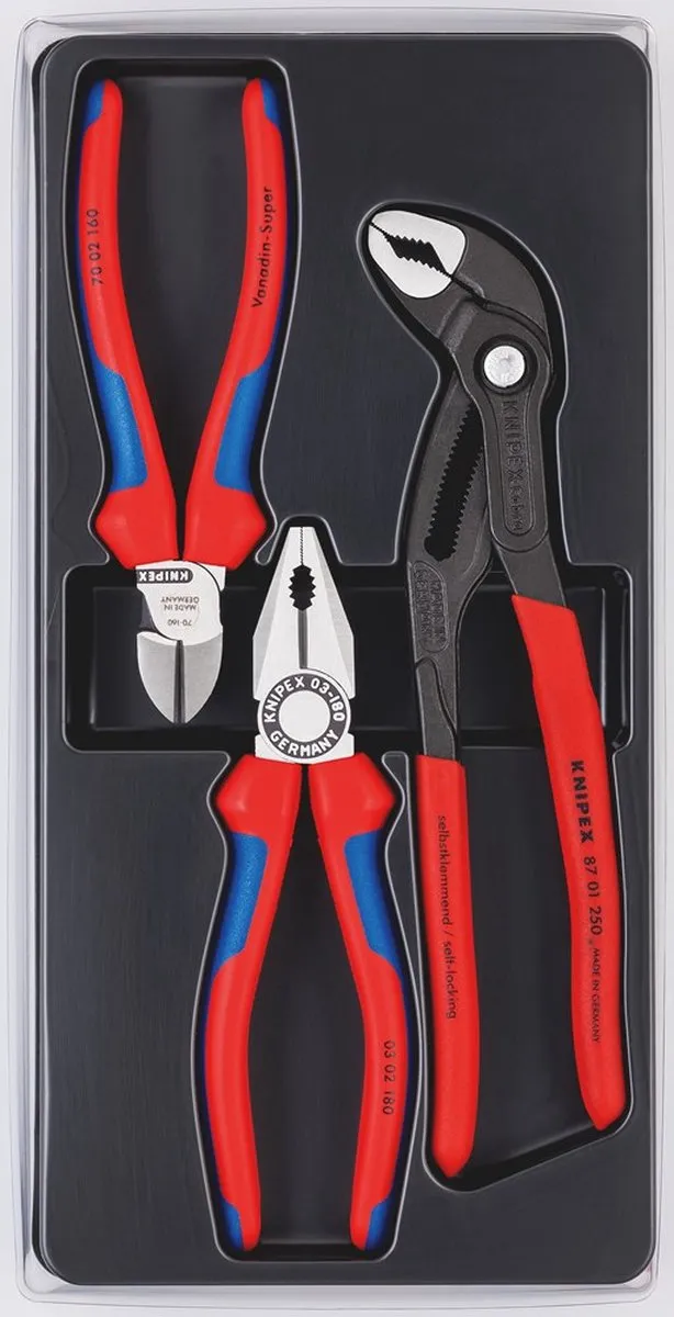 Knipex Tangenset 3-delig 00 20 09 V01 - Wit
