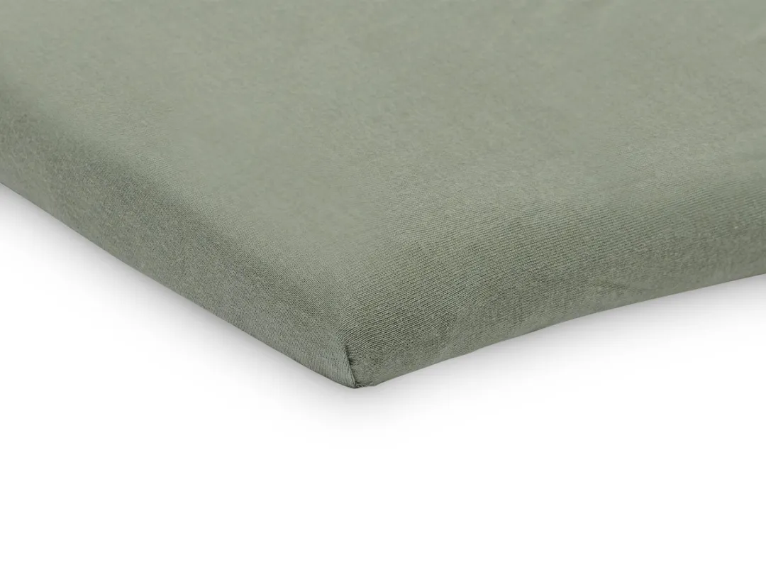 Jollein Baby Hoeslaken Boxmatras Jersey Ash Green - 2 Stuks 75x95cm