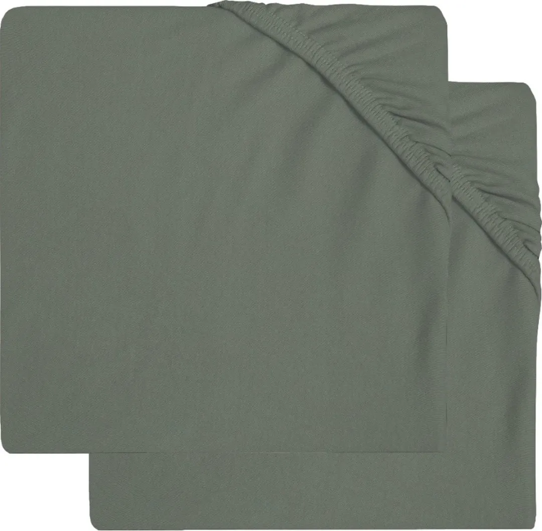 Jollein Baby Hoeslaken Boxmatras Jersey Ash Green