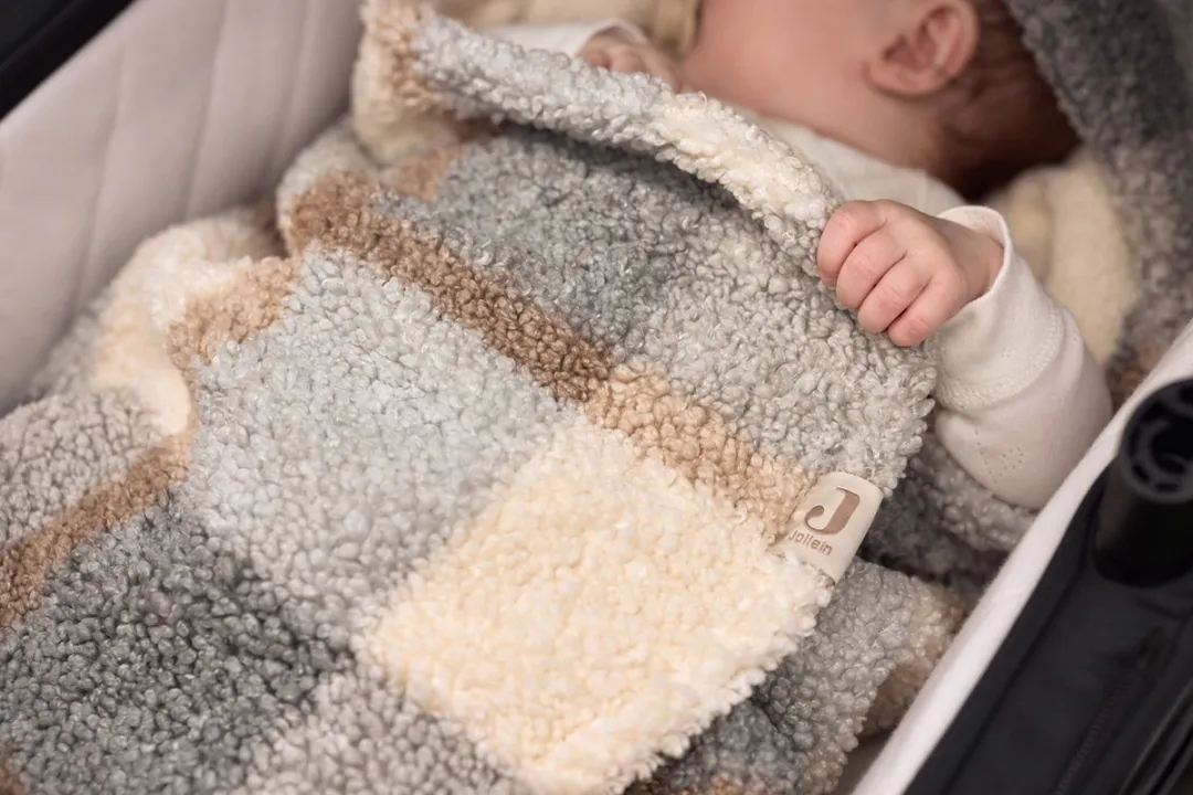 Jollein Baby Voetenzak Groep 0+ 3/5 punts - Check Boucle