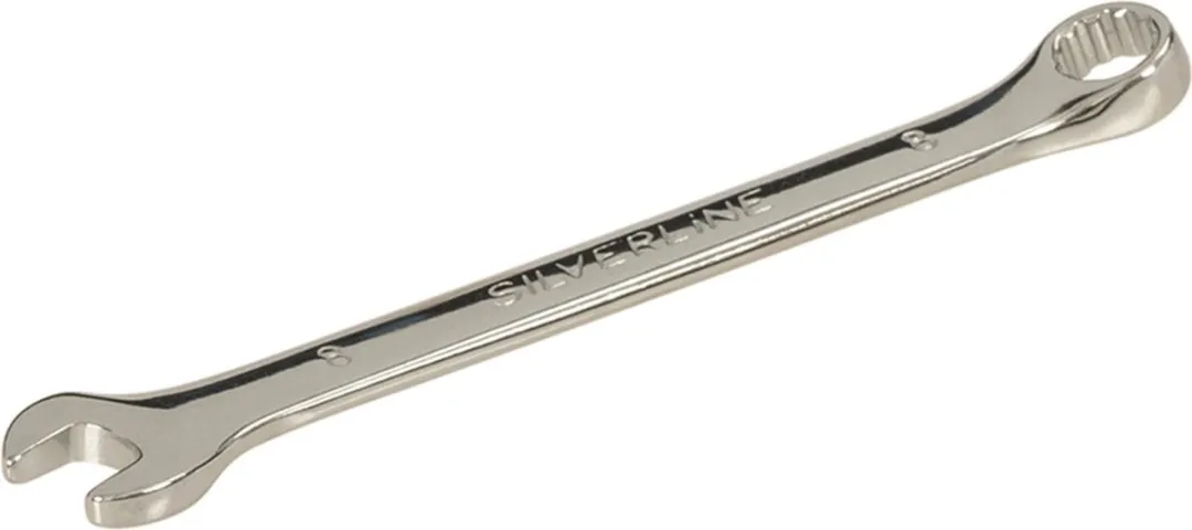 Silverline Steekringsleutel 8mm - Geharde Staal - Chroom