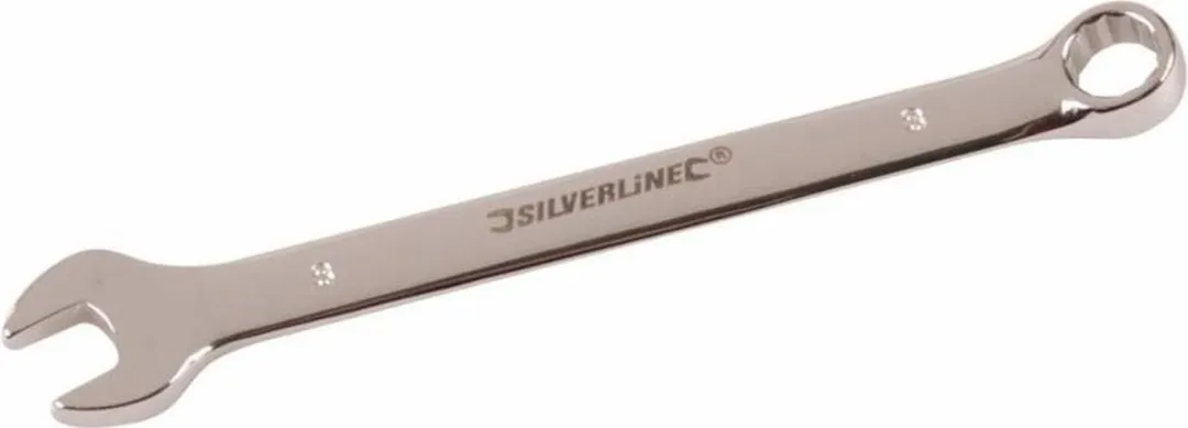 Silverline Steekringsleutel 8mm - Geharde Staal - Chroom - afbeelding 6 van 6
