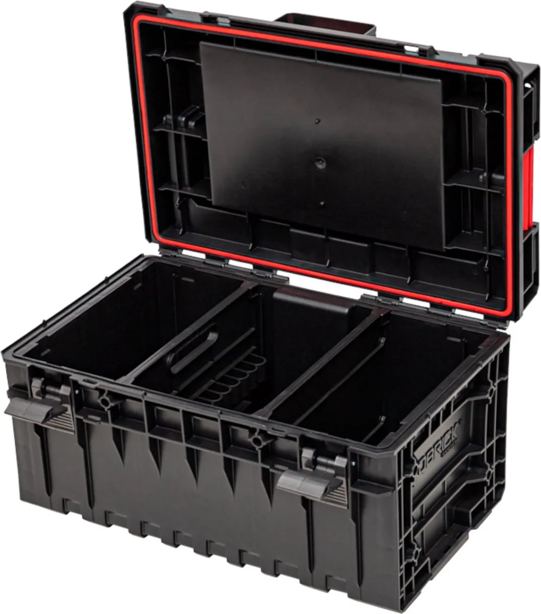 Toolbrothers RHINO XXL Gereedschapskoffer L 38L IP66 - Zwart/Rood - afbeelding 5 van 6