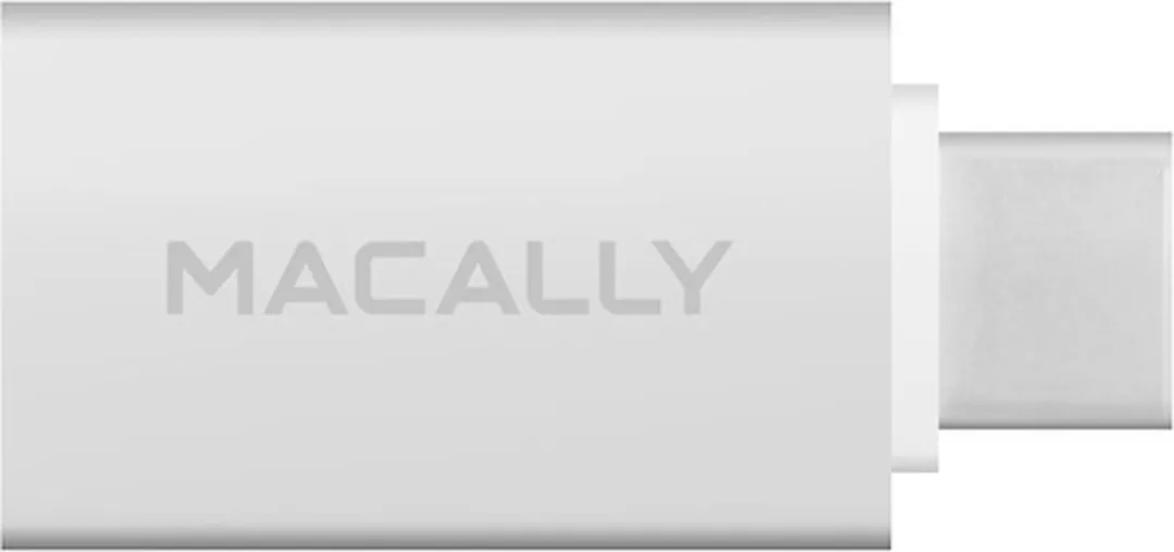Macally UCUAF2 USB-C naar USB-A-adapter - 2 Stuks - Zilverkleurig