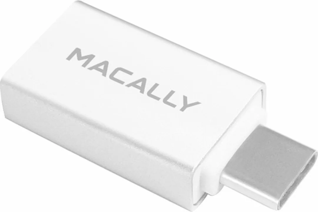 Macally UCUAF2 USB-C naar USB-A-adapter - 2 Stuks - Zilverkleurig