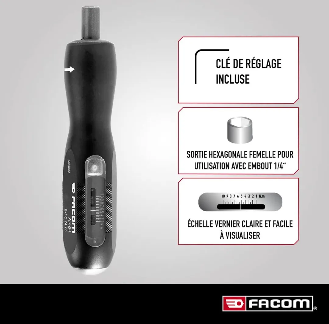 FACOM A.402 Momentschroevendraaier 0.5-2.5 Nm