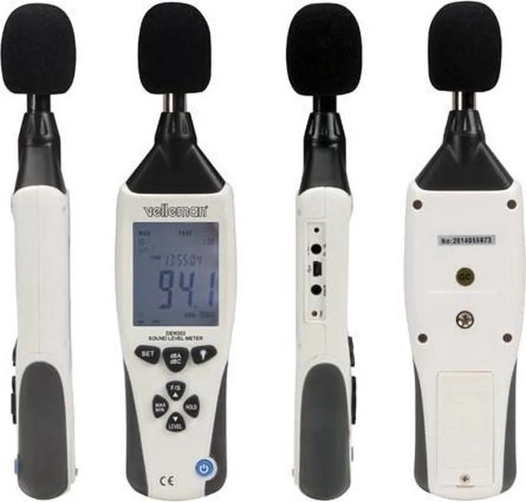 Velleman SLM-262144 Professionele Geluidsniveaumeter - Datalogger - USB-Interface