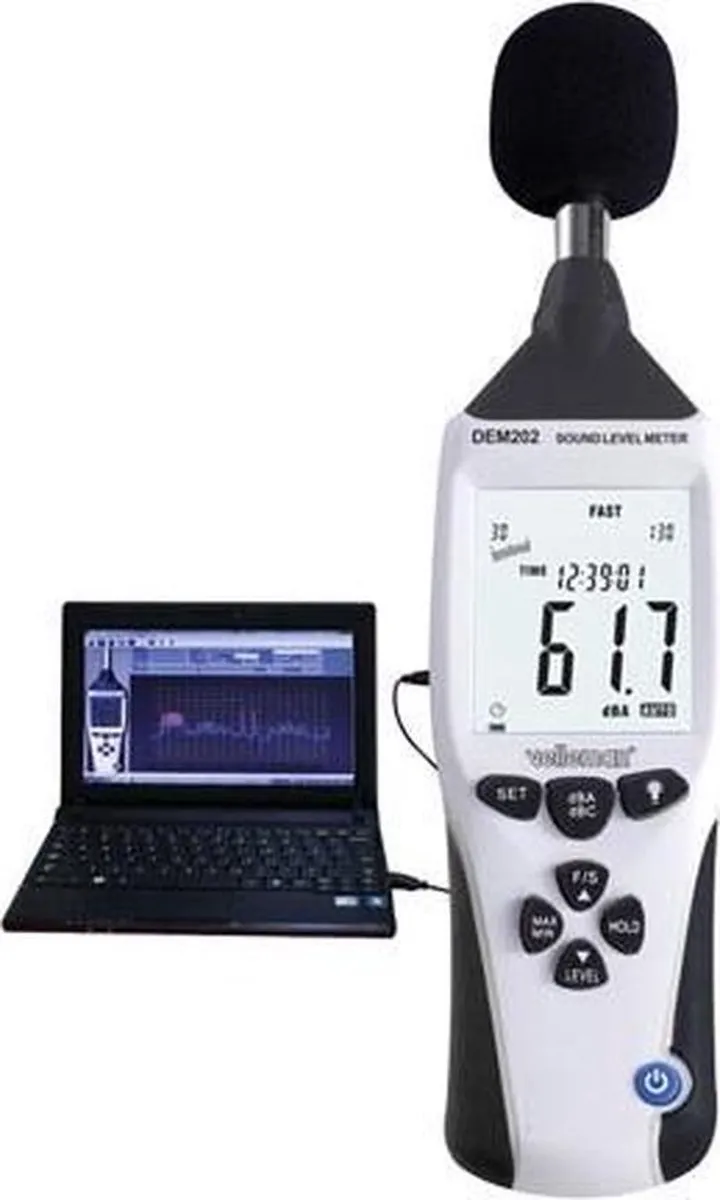 Velleman SLM-262144 Professionele Geluidsniveaumeter - Datalogger - USB-Interface