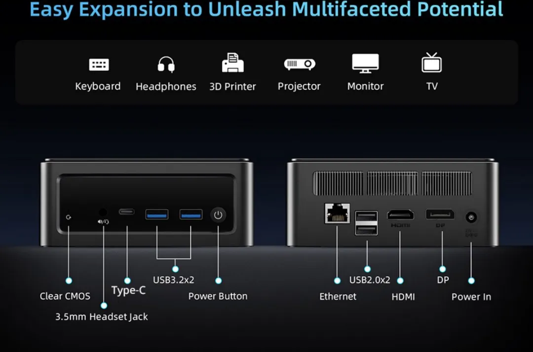 BMAX B9 Power Mini PC - i9-12900HK 24GB 1TB Windows 11 Pro
