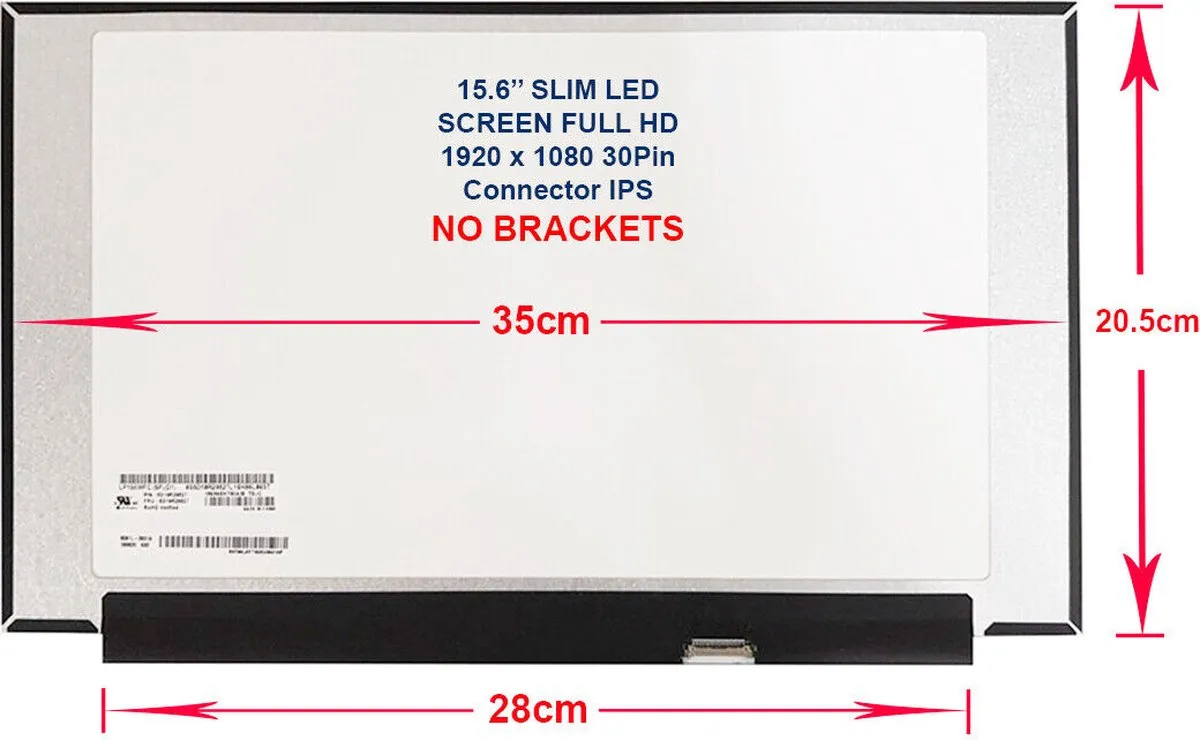 Acer Aspire 3 A315-54K-39J1 LCD Scherm 15,6" FHD Mat IPS