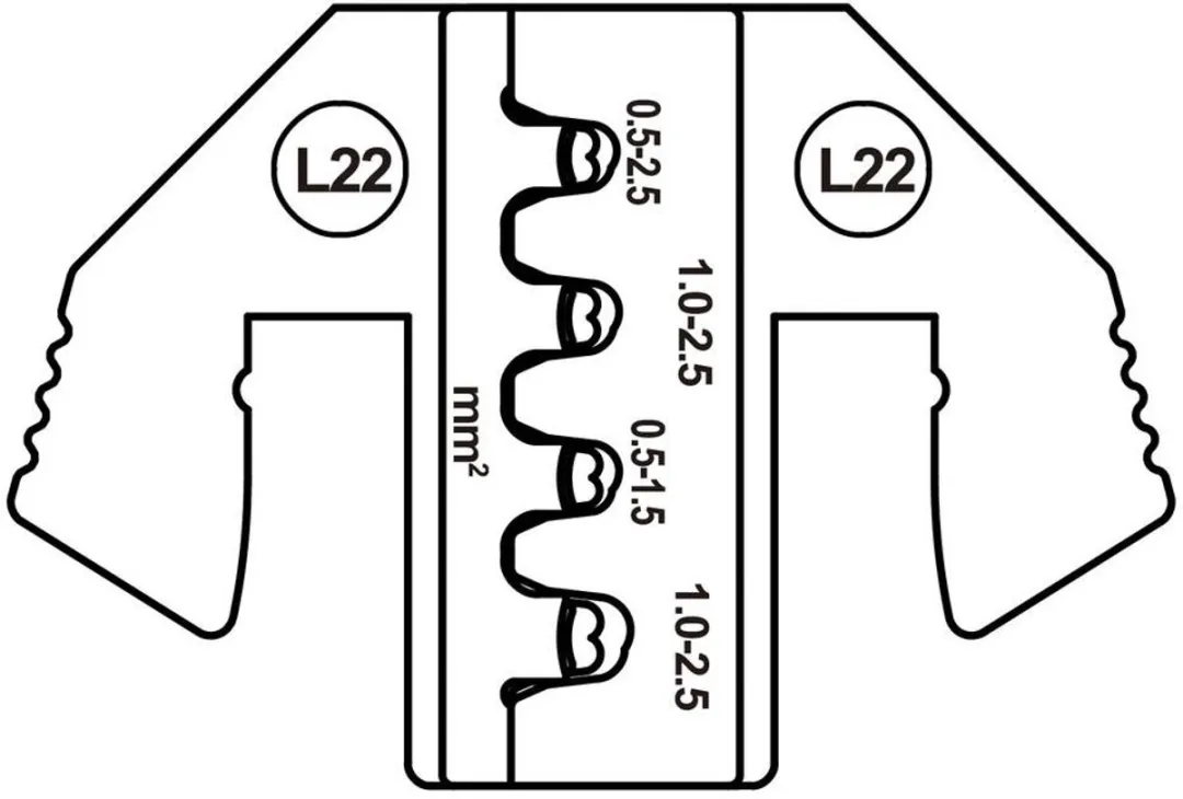 TOOLCRAFT TO-9624939 Krimpinzetstuk ST female 0,5-2,5mm²