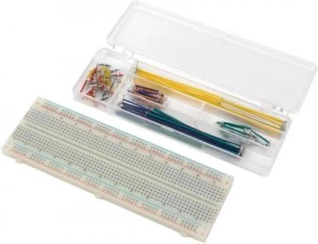 Velleman VTBB1N Breadboardkit - 830 Contacten - 140 Draadbruggen Grijs