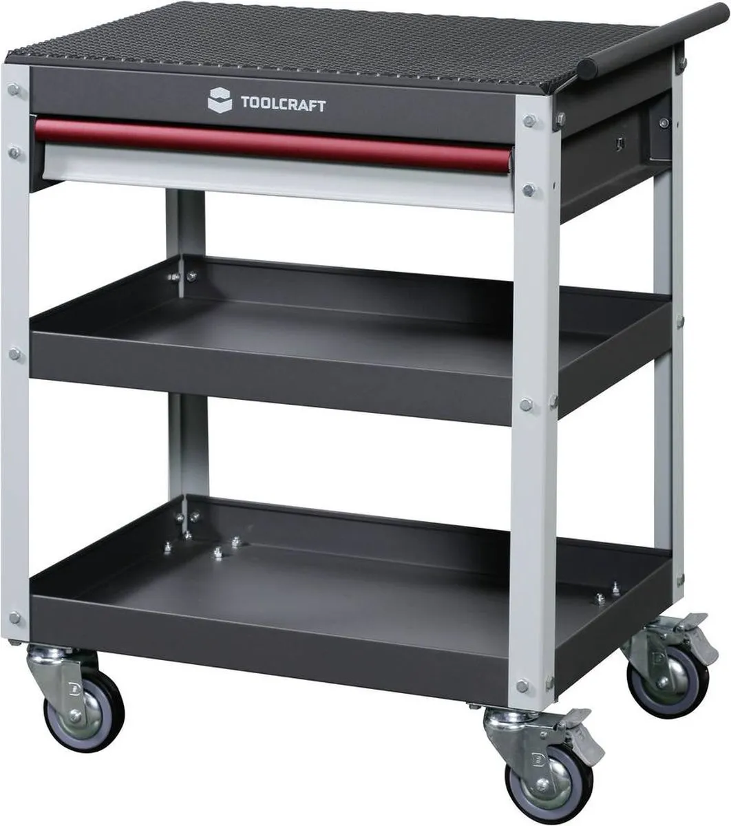 TOOLCRAFT 553942 Servicewagen - Grijs/Lichtgrijs/Rood