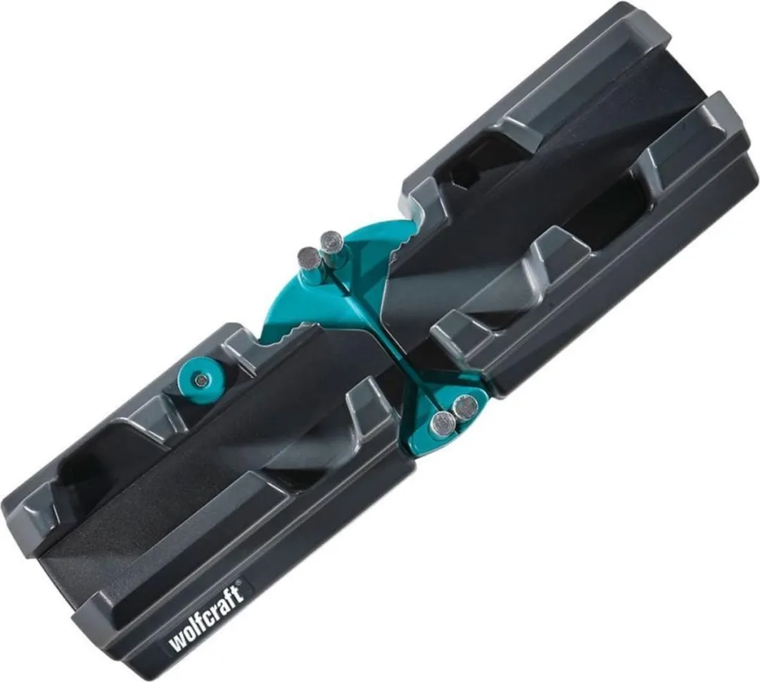 Wolfcraft Zweihaak en Verstekbak 100mm - 2-in-1 Plinten