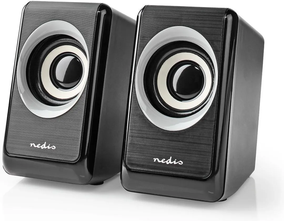 Nedis CSPR20020BK PC-Speakers 2.0 - 6W - Zwart