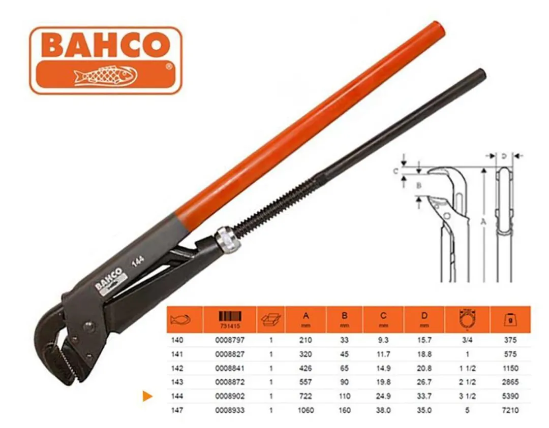 Bahco 144 Buistang 3 1/2 - afbeelding 5 van 6