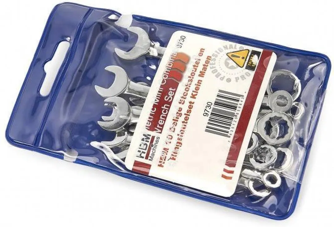 HBM Machines Steeksleutel- en Ringsleutelset 4-11mm - 10-delig