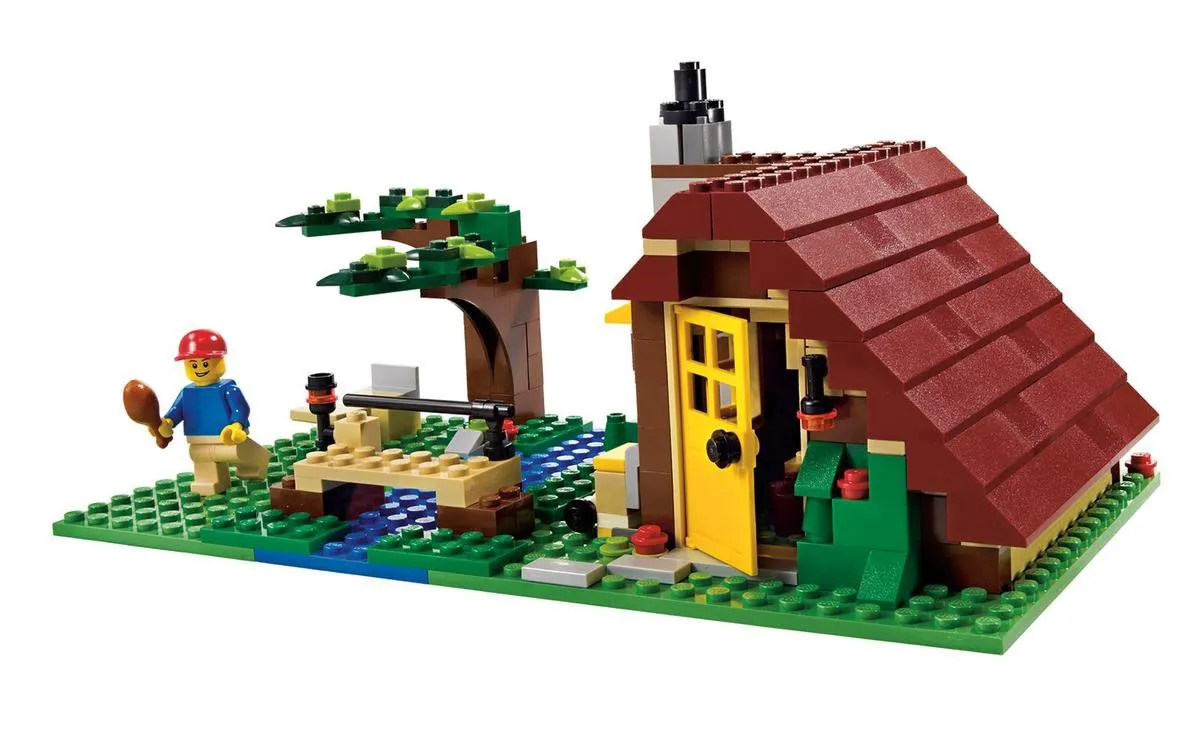 LEGO Creator Houthakkershut 5766 - 355 Stukken - Bruin/Geel