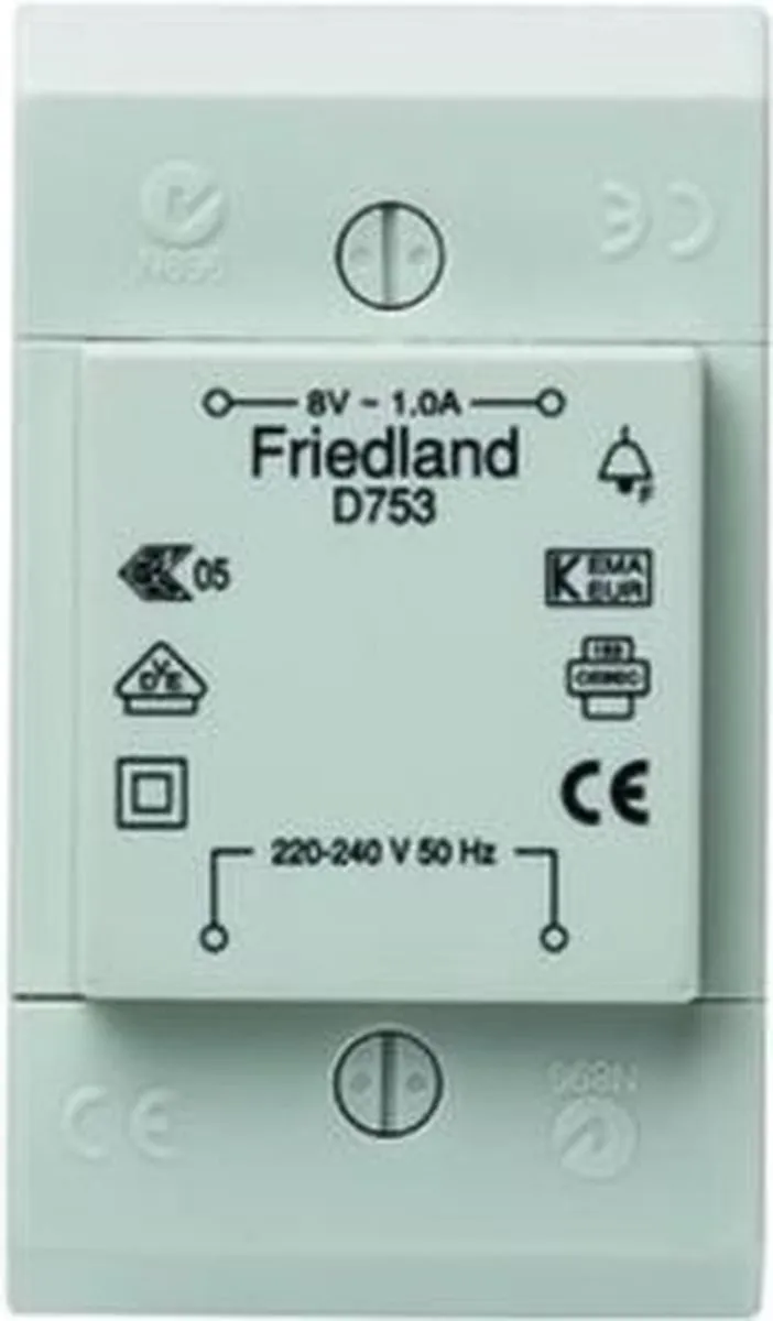 Friedland Trafo D753 8V 1A - afbeelding 5 van 6