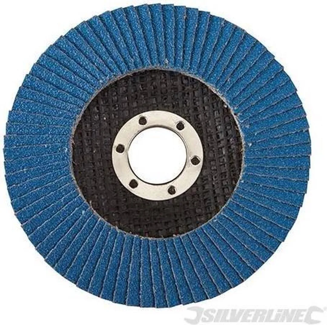 Silverline Zirkonium Lamellenschijf Ø115mm - Korrel 60 - afbeelding 6 van 6