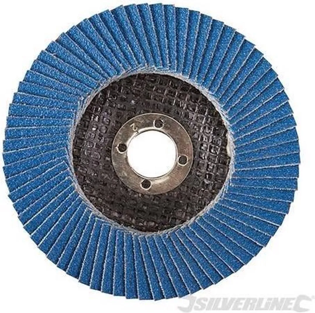 Silverline Zirkonium Lamellenschijf Ø115mm - Korrel 60