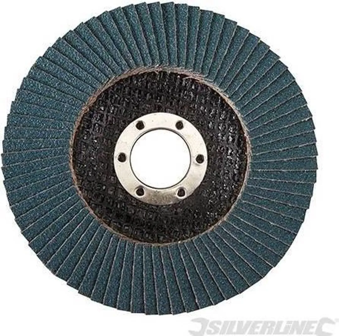 Silverline Zirkonium Lamellenschijf Ø115mm - Korrel 60