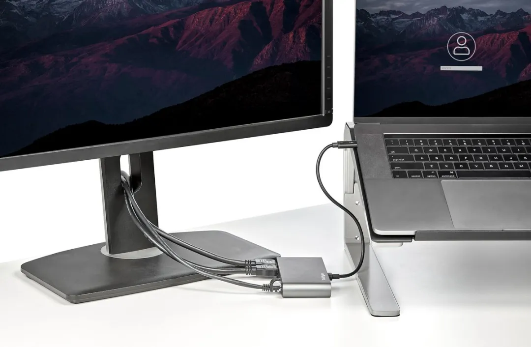 Startech TB3DKM2HDL USB Hub - Grijs