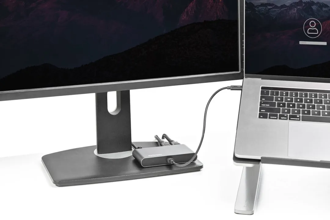 Startech TB3DKM2HDL USB Hub - Grijs