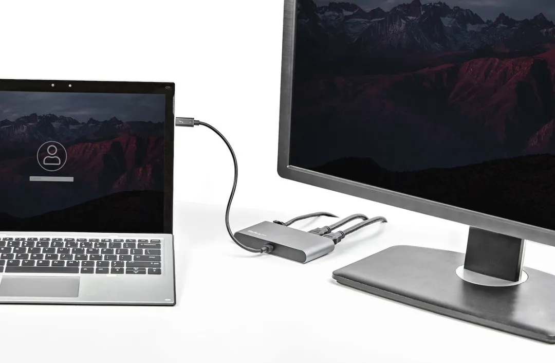 Startech TB3DKM2HDL USB Hub - Grijs